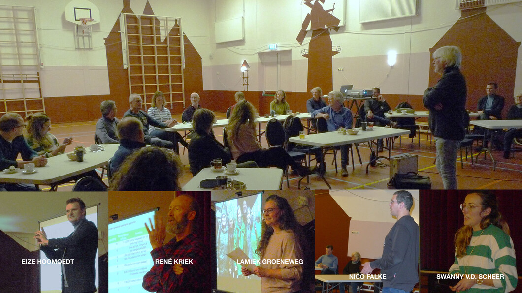 groep en sprekers in beeld