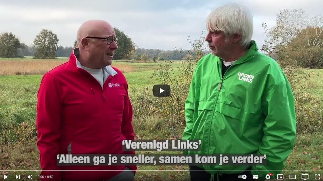 frame uit de video, Verenigd Links, Alleen ga je sneller, samen kom je verder.