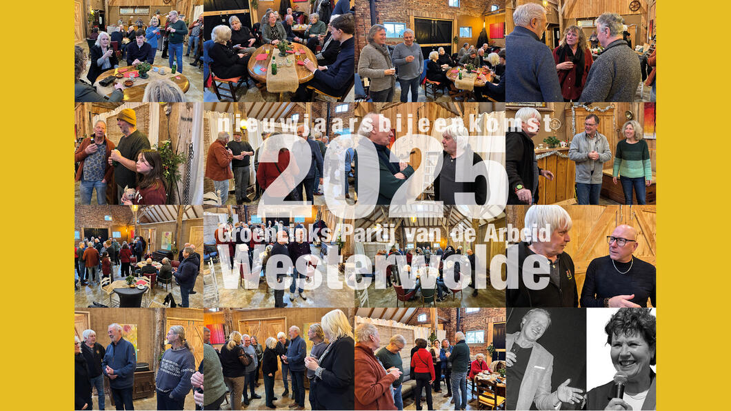 collage van foto's van bijeenkomst