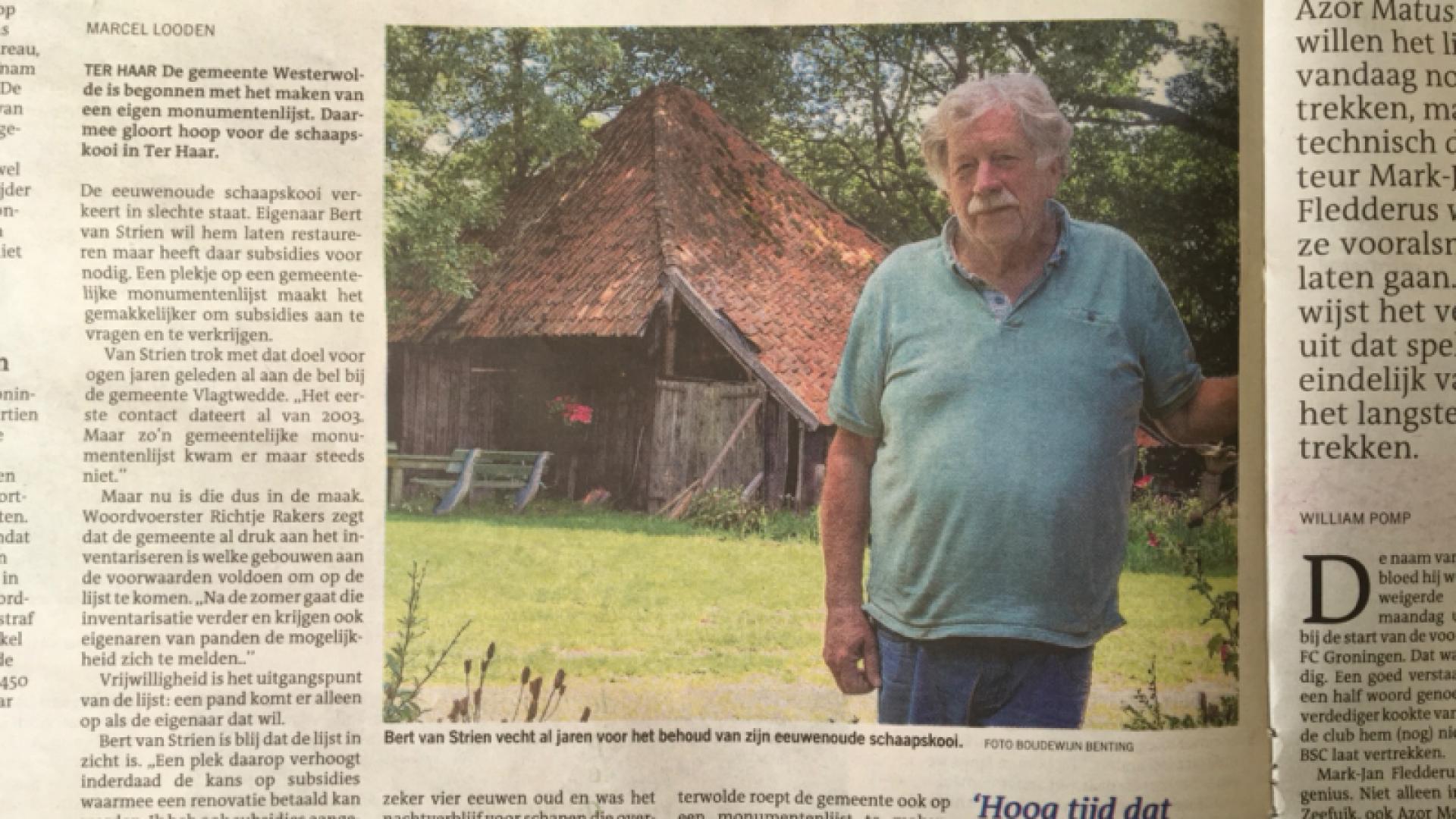 Artikel monumentenlijst Westerwolde