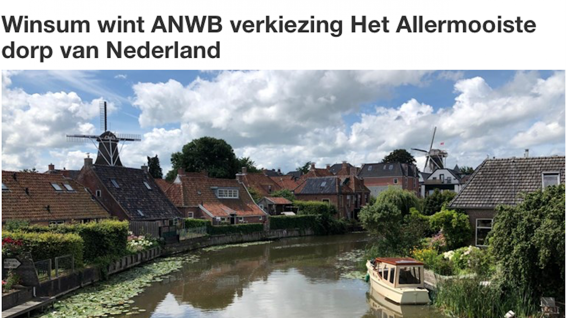 Winsum, mooiste dorp van Nederland