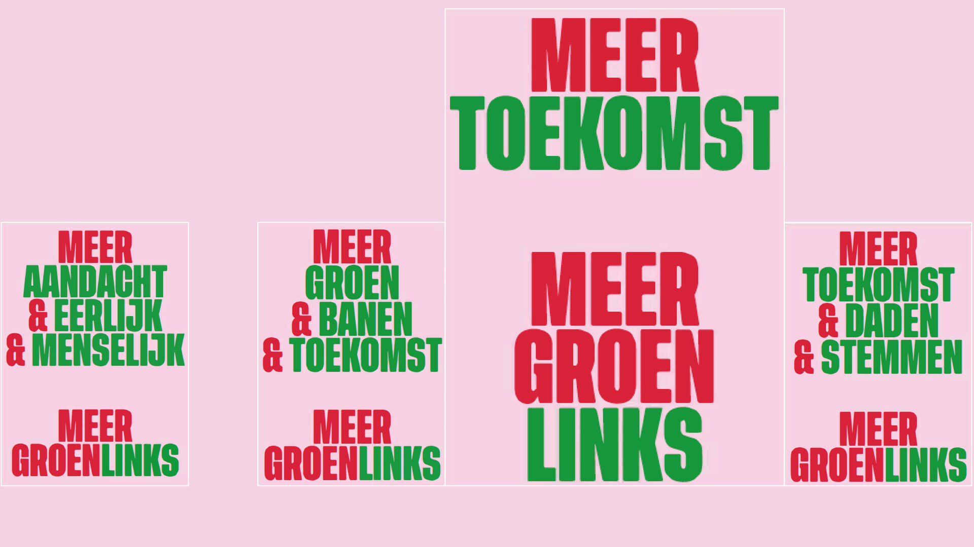 Verkiezingsposters GroenLinks