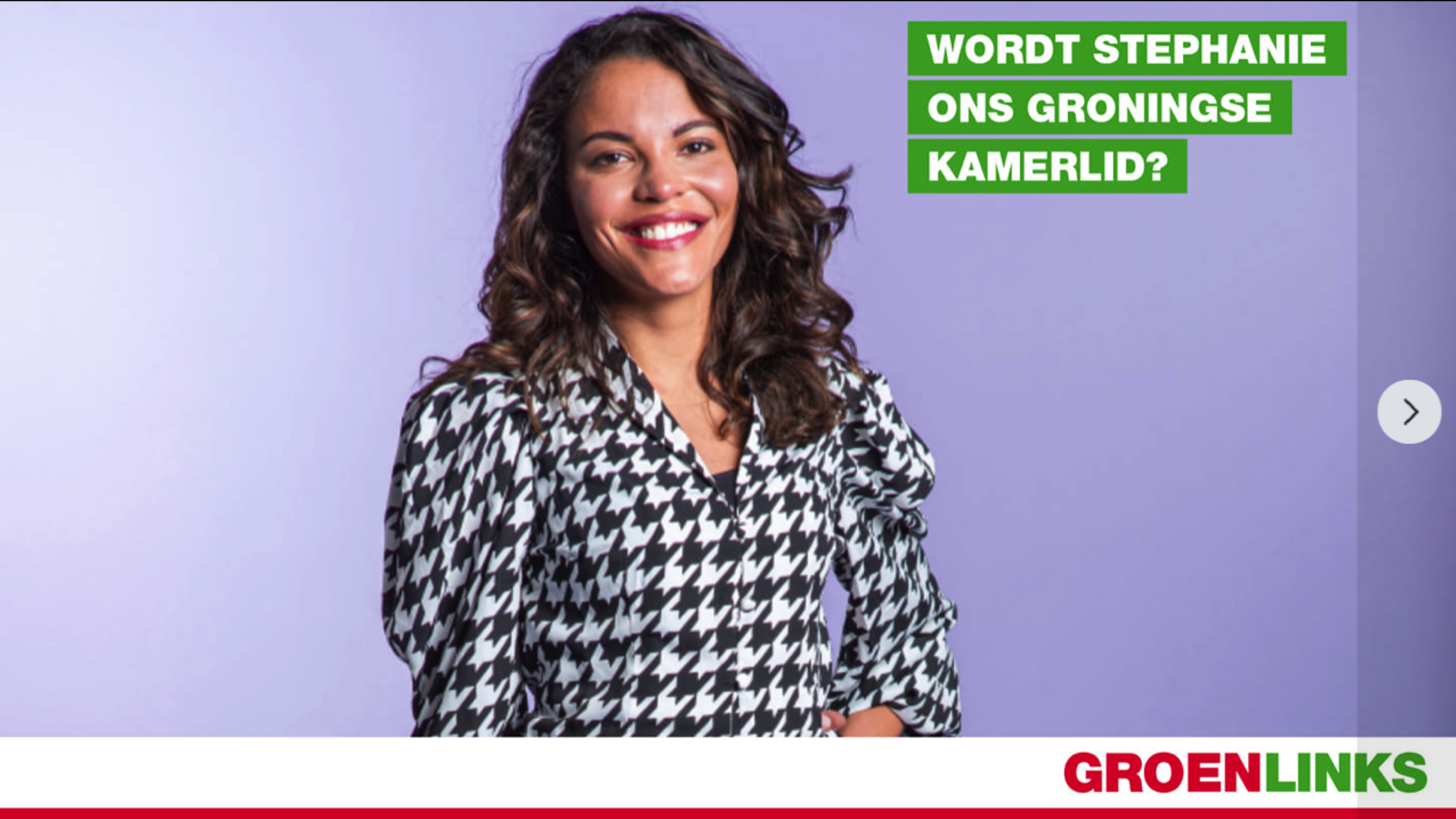 Stephanie, de groningse kandidaat