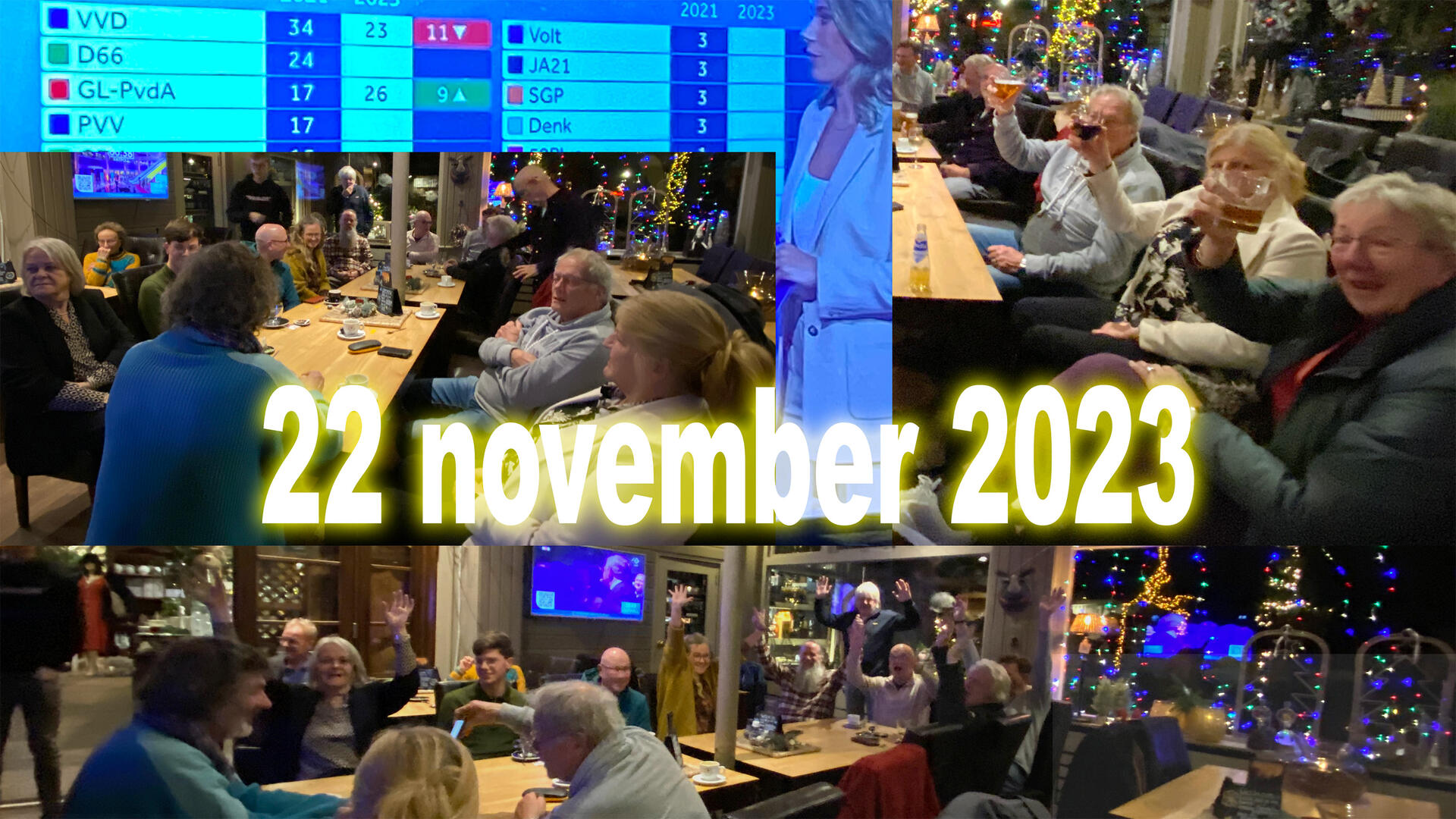 Uitslagenavond 22 november 2023